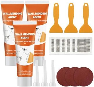 Drywall Repair Kit, Wall Mending Agent with Scraper, Wall Mending Agent Large Hole Drywall Patch, Wall Surface Hole Fill Quick and Easy Solution, Plaster Wall Repair (3 Pcs)
