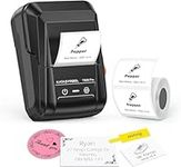 SUPVAN T50M Pro Bluetooth Label Maker Machine with Tape, Wide Waterproof Label, Versatile App with 40 Fonts and 450+ Icons, Inkless Labeler for Home, Kitchen, School, Office Organization