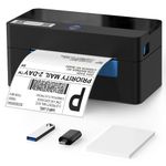 HIROBOT Thermal Label Printer, Adjustable Size, 4x6 Shipping Label Printer, 203DPI Thermal Barcode Printer for More Sizes 3x5/2x1 Circle,Etc, Compatible with Windows, Mac | Amazon,Flipkat,UPS,DHL,Etc
