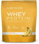 Dr. Mercola Pure Power Whey Gusset, Banana, 22 Servings (1 lb 15 oz), Non GMO, Gluten Free, Soy Free
