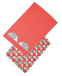 Scion by Dexam Spike Set of 2 Tea Towels - Red