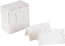 100 Pack Place Cards for Table Setting - Blank Name Cards for Wedding, Baby Showers, Banquets, Reserved Seating (3.5 x 2 In)