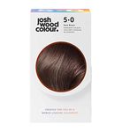 Josh Wood Permanent Colour 5.0 (Dark Brown) Celebrity-approved ammonia-free - Leaves hair super shiny and hydrated with 100% grey coverage - Natural-looking and Vegan