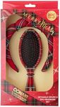 CONAIR Spa Tartan Headband & Detangle Cushion Brush 2pk Set - Make up headband - spa headband for washing face - Bubble headband - Makeup headband - GRWM headband - Gifts for girls - holiday gifts