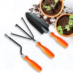 Cinagro Garden Tool Kit 3 Pieces - Big Shovel, Cultivator, Weeder, Terrace Gardening Accessories, Gardening Tools Kit for Home Gardening, Essential Farming Spade, Trowel, Tiller, Farming Tools