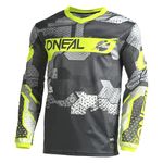 O'Neal Element Camo Jersey, Gray/Yellow LG