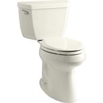 Kohler K-3713-96 Highline Classic Comfort Height Two-Piece Elongated Toilet with 10" Rough-in, Biscuit