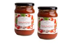 Himalayan Haat Tomato Basil Sauce With Garlic and Chia | Handmade Pasta and Pizza Sauce | Heirloom Tomatoes | Farm Fresh | Oil-Free | No Gluten | 340gms x 2