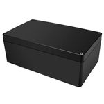 Pinfox Waterproof Electronic ABS Plastic Junction Project Box Enclosure 200mm by 120mm by 75mm (Black)