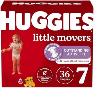Huggies Baby Diapers Size 7 (41+ lbs), 36 Ct, Little Movers