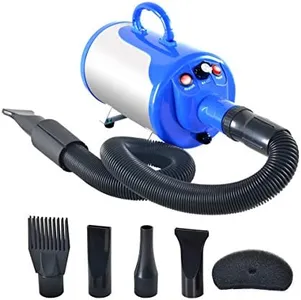 SHELANDY Groomer Partner Pet Hair Force Dryer Dog Grooming Blower with Heater (Blue)