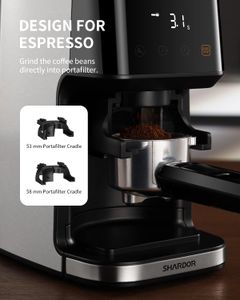 SHARDOR Conical Burr Coffee Grinder – Adjustable Grind Settings