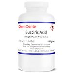 Succinic Acid, Crystals, High Purity, 100 Grams