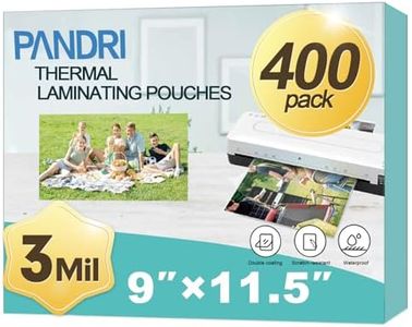 Laminating Sheets, PANDRI 400 Pack Thermal Laminator Pouches Holds 8.5 x 11 Inch, 3 Mil Clear Laminator Paper 9 x 11.5 Inch, Letter Size