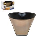 GOLDTONE Permanent #4 Cone Style Coffee Filter Replacement for Braun UGSF4-3096794 and Braun 8-12 Cup Coffee Makers