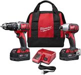 Milwaukee 2697-22 M18 18-Volt Lithium-Ion Cordless Hammer Drill/Impact Driver XC Combo Kit (2-Tool)