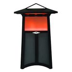 Acoustic Research Santa Cruz Indoor/Outdoor Bluetooth Wireless Speaker with LED Flickering Flame Light, Rechargeable, 30-Watt, Up to 18 Hours of Play Time