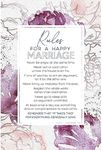 DEXSA Rules for a Happy Marriage Wood Frame Wall Plaque 6"x9" | Made in the USA | Wonderful Gift | Inspirational Sentiment | Metal Hanger and Easel on Back | Self-Standing or Wall Hanging