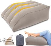 MTRoyaldia Leg Elevation Pillows, Inflatable Leg Pillows for Swelling, Portable Wedge Pillow for Improve Circulation and Reduce Swelling, Suitable for Sleeping, Pregnant, (Grey)