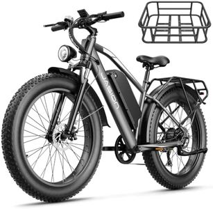 Jasion EB5 MAX Ebike for Adults with 1500W Peak Motor,720 Wh Removeable Battery, 26'' Fat Tire Electric Mountain Bike, 28+MPH Speed, Cruise Control, 7-Speed