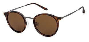 VINCENT CHASE EYEWEAR By Lenskart | Full Rim Round | Polarized and 100% UV Protected | Men & Women | Medium | VC S11164 Brown Frame, Brown Lens - Pack of 1