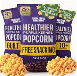 Purplesful Purple Corn Popcorn, Light, Crunchy & Creamier, Wholesome & Naturally Delicious, Guilt-Free & Satisfying Snack Premium Whole Grain Goodness, Non-GMO & Gluten-Free