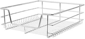 KuKoo 2 x Kitchen Pull Out Soft Close Heavy Duty Baskets, 600mm Wide Cabinet, Slide Out Wire Storage Drawers, Pull-Out Organiser Metal