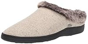 Acorn Women's Clog Slippers, Multi-Layer Memory Foam Footbed with Arch Support, Charcoal Heather, 8-Numeric_9