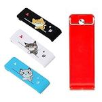 4pcs Back Stand for Nintendo Switch, Cartoon Cat Back Shell Kickstand Holder for Switch Back Stand Replacement Host Shell Support Back Bracket Compatible with Switch Console