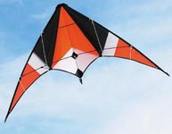 Junior Professional Dual Line Power Fast Stunt Kite Polyester Triangle Shape 120cm Span