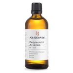 Naissance Peppermint (Arvensis) Essential Oil (No. 107) - 100ml - Pure, Natural, Cruelty Free, Vegan and Undiluted - Use in Aromatherapy, Humidifiers & Diffusers