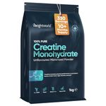 Creatine Monohydrate Powder 1kg (330 Servings) | 200 Mesh Micronised, Unflavoured & Vegan | Creatine Powder | Performance & Muscle Strength | Creatine Nutritional Supplements for Post & Pre Workout