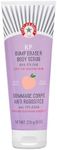 First Aid Beauty - KP Bump Eraser Body Scrub with 10% AHA, Keratosis Pilaris Exfoliator with Glycolic and Lactic acids, Helps Reduce Chicken Skin Bumps, Safe for Sensitive Skin, NEW Peach Scent (8 oz)