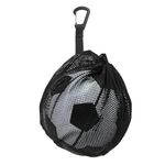 Mebiosi 10" Mesh Sports Ball Bag, Mesh Carry Bag with Zipper Pocket, Mesh Storage Sports Ball Holder for Holding Basketball, Volleyball Soccer Football