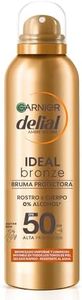 GARNIER DELIAL Bruma Solar Bronceadora Alta Protección FPS50 Secado Rápido Para Cuerpo Y Rostro, Muy Resistente Al Agua sin Alcohol 150 ml