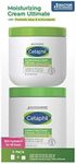 Cetaphil Moisturizing Cream Ultimate with Prebiotic Aloe, Very Dry to Dry Sensitive Skin, 20 oz + 16 oz, 2-Pack
