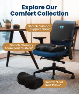 Everlasting Comfort Memory Foam Seat Cushion – Ergonomic Support