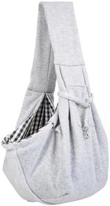 Dog Sling, Puppy Carrier, Puppy Sling, Dog Carry Bag, Puppy Sling Carrier Small Dog, Reversible Carrier and Hand-Free Pet Sling Carrier Walking Outdoor Travel, for Cats and Dogs (grey)