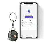 NIUTAG Key Finder Item Finders 1-Pack, Bluetooth Tracker Item Locator with Key Chain for Gifts Keys Pet Wallets or Backpacks and Tablets (1 Pack, F9XT-Black)