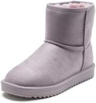 Toddler Snow Boots Kids Snow Boots Girls Boys Winter Boots Warm Water Resistance Suede Boots Classic Solid Casual