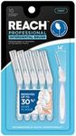 Reach Interdental Brush Cleaners, Tight, 10 Count, Sensitive Gum Protection, Plaque Remover, Brushes Between Teeth & Braces, Dental Toothbrushes, Oral Care, for Adults & Kids