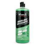Wavex Car Shampoo Wash and Wax 1L pH Neutral Gives Wet Look Shine, Buttery Smooth Feel - Leaves No Water Spots