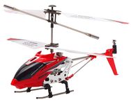 POCO DIVO Replacement for SYMA S107 Altitude Hold S107H 2.4Ghz RC Helicopter One-Key Launching/Landing Beginner Flight Mini 3CH Metal Gyro Heli, Red