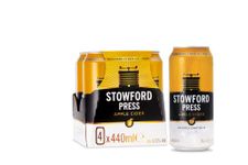 Westons Stowford Press Apple Cider, 4.5% ABV - Cans (6 x 4 Pack), Slowly Matured Medium Dry Sparkling Cider | 1| Vegan, Vegetarian & Gluten Free, 440 ml (Pack of 24) (Packaging may vary)