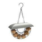 Copdock Mill Half Moon Bird Feeder With 6 Suet Balls – All Year Round Wild Bird Hanging Feeder Station – 100% Natural Ingredients – Feeders Suitable For All Wild Bird Species