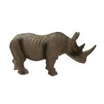 Deluxebase Mini Animal Adventure Replica - Rhino from Small sized realistic toy figure that makes an ideal safari animal toy for kids