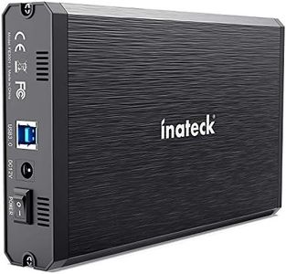 Inateck 3.5 Hard Drive Enclosure, Aluminum USB 3.0 Sata HDD Enclosure, FE3001