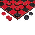 Point Games Checkers Board for Kids– Fun Checkers Board Game for Boys and Girls - Interlocking Checkers with Foldable Heavy Duty Board