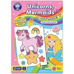 Orchard Toys Unicorns, Mermaids and More Colouring Book, Educational Colouring Book, Includes Stickers, For Kids Age 3 years +, Multicolor, 2 x 297 x 210 millimeters