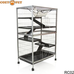 Cozy Pet Large Rodent Cage – Spacious Small Animal Habitat